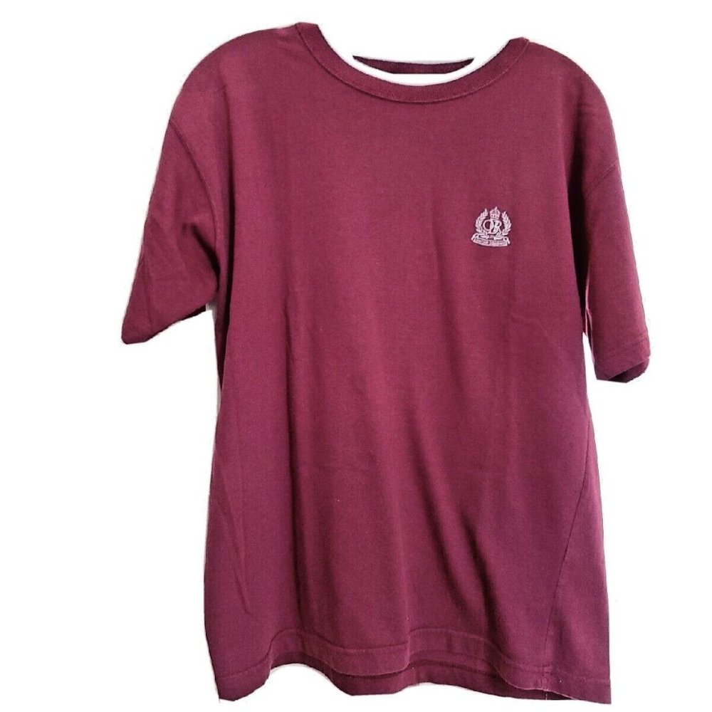 Vintage 80s Outback Red Burgundy Crew Neck Logo Shirt M